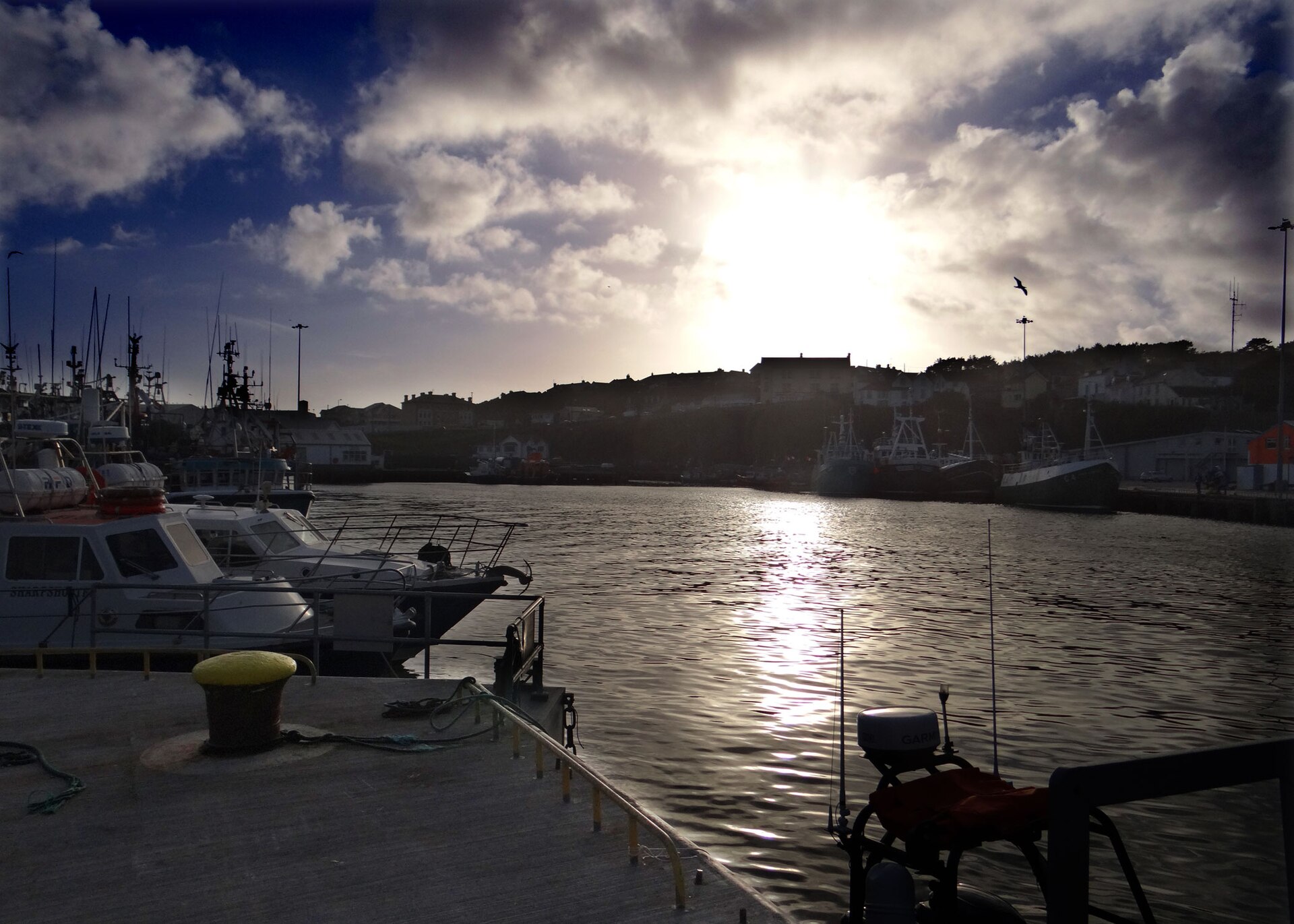 Dunmore East harbour at sunset, Co. Waterford