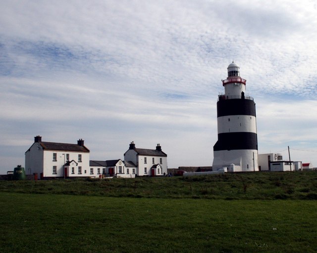 Hook Head Lighthouse, across Waterford Harbour